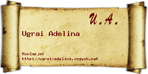 Ugrai Adelina névjegykártya